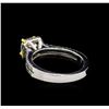 Image 3 : 1.38 ctw Fancy Yellow Diamond Ring - 14KT Two-Tone Gold