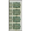 Image 2 : Uncut Sheet of (4) State of Louisiana Baby Bond Obsolete Notes