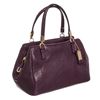 Image 5 : Coach Purple Pebbled Leather Small Satchel Handbag