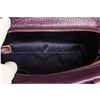 Image 9 : Coach Purple Pebbled Leather Small Satchel Handbag