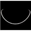 Image 1 : 18KT White Gold 21.08 ctw Diamond Necklace