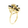 Image 4 : 1.20 ctw Sapphire and Diamond Ring - 14KT Yellow Gold