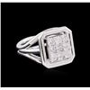 Image 1 : 0.77 ctw Diamond Ring - 14KT White Gold