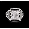 Image 2 : 0.77 ctw Diamond Ring - 14KT White Gold