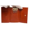 Image 4 : MCM Tan Cognac Canvas Leather 4 Key Holder