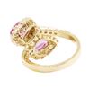 Image 3 : 3.42 ctw Pink Sapphire and Diamond Ring - 14KT Yellow Gold
