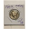 Image 1 : 1918 D Silver Mercury Dime Nice Early US Coin