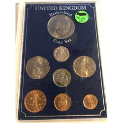 United Kingdom Uncirculated Coin Set in Hard Display Case