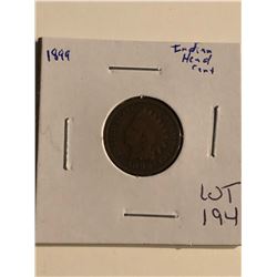 1899 Indian Head Penny Nice Early US Coin