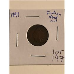 1897 Indian Head Penny Nice Early US Coin