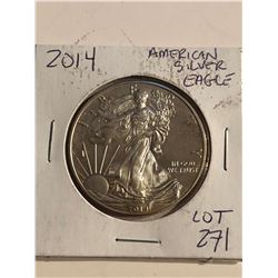 2014 American Silver Eagle 1oz in MS High Grade
