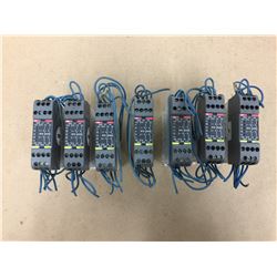 Lot of 7 ABB RT9 24VDC Safety Relay