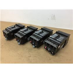 (4) Square D HJ 150 PowerPact Circuit Breakers