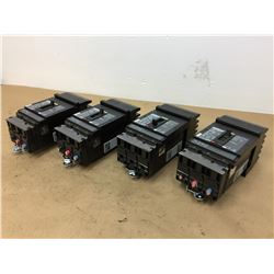 (4) Square D HJ 150 PowerPact Circuit Breakers