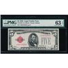 Image 1 : 1928 $5 Legal Tender Note PMG 63EPQ