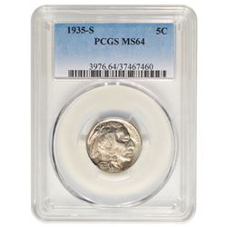 1935-S Buffalo Nickel PCGS MS64