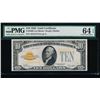 Image 1 : 1928 $10 Gold Certificate PMG 64EPQ