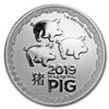 Image 1 : 2019 $2 Lunar Year of the Pig Niue Silver Coin