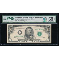 1950C $50 Kansas City Federal Reserve Note PMG 65EPQ