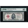 Image 1 : 1928 $5 Legal Tender Note PMG 65EPQ