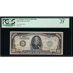 1934A $1000 Chicago Federal Reserve Note PCGS 25