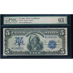 1899 $5 Chief Silver Certificate PMG 63EPQ