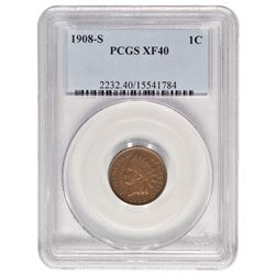 1908-S Indian Cent PCGS XF40