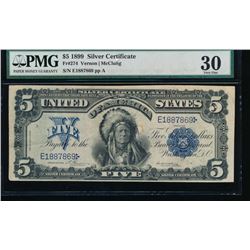 1899 $5 Chief Silver Certificate PMG 30