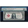 Image 1 : 1928 $1 Legal Tender Note PMG 64