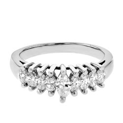 Platinum 0.79ctw Diamond Ring