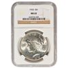 Image 1 : 1925 $1 Peace Silver Dollar Coin NGC MS65