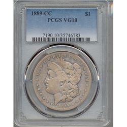 1889-CC $1 Morgan Silver Dollar Coin PCGS VG10