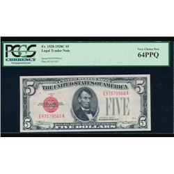 1928C $5 Legal Tender Note PCGS 64PPQ