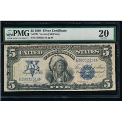 1899 $5 Chief Silver Certificate PMG 20