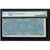 Image 2 : 1864 $10 Confederate States of America Note PMG 55EPQ