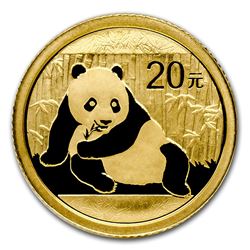 2015 China Panda 1/20 oz Gold Coin