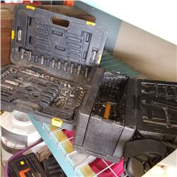 2 CASES OF SOCKETS AND TOOLS