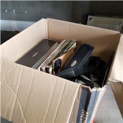EOS 700 CANON CAMERA AND PANASONIC CAM CORDER, CANON PRINTER, AND RECORDS