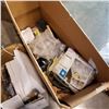 Image 2 : BOX OF ESTATE GOODS, TWIN MATTRESS COVER, VACUUM SEALER, CUTLERY AND MORE
