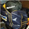 Image 2 : SNOWBOARD BAG, HELMET BAG, AND SNOWBOARD HELMET IN HOCKEY BAG