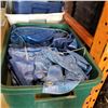 Image 2 : LOT OF TOTES AND TARP