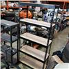 Image 1 : BLACK METAL 6FT SHOP SHELF