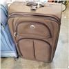 Image 2 : BLUE AND BROWN ROLLING LUGGAGE
