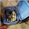 Image 1 : TOTE OF ELECTRONICS INCLUDING HOOVER ROOMBA