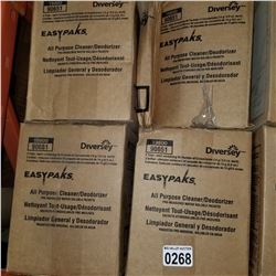 4 BOXES OF EASY PACKS ALL PURPOSE CLEANER PRE MEASURED WATER SOLUBLE PACKETS RETAIL $53 PER BOX