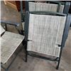 Image 2 : SET OF 4 GREEN METAL PATIO CHAIRS