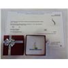Image 1 : 14KT WHITE GOLD 0.15CT DIAMOND PENDANT W/ APPRAISAL $1200