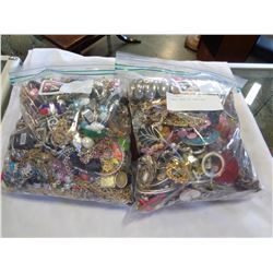 2 LARGE BAGS OF JEWELLERY