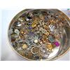 Image 2 : 2 CHRISTMAS TINS OF GOLDTONE JEWELLERY, WATCHES, CUFF LINKS, ETC
