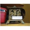 Image 2 : IRON CANDLE HOLDER AND RED SAMONSITE MAKE UP CASE